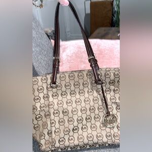 Michael Kors Brown Signature Tote Bag